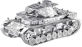 Piececool 3D Metal Model Kit for Adults - German IV Tank DIY 3D Metal Jigsaw Puzzle, Ideal Christmas and New Year Gift for Adults