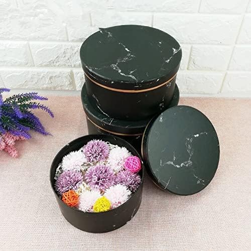 1/3Pcs Florist Hat Boxes Heart Shaped Box Candy Boxes Gift Box Packaging Boxes for Gifts Christmas Flowers Gifts Living Vase (Dark Gray)