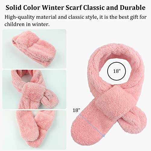 Image of JANGANNSA Fleece Kids Scarf - Warm Winter & Autumn Neck Warmer for Boys & Girls 1-6Y
