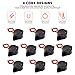 DaFuRui 10Pack Active Piezo Electric Buzzer Alarm DC 3-24V Electronic Buzzer Alarm Continuous Sound Beep