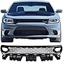 IKON MOTORSPORTS, Grille Compatible With 2015-2022 Dodge Charger SRT/Scat Pack, PP Front Bumper Grille Upper Grill Guards