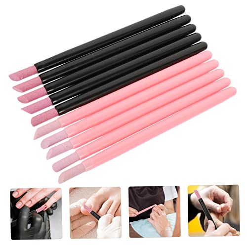 Beaupretty 6 Conjuntos De Caneta De Quartzo Para Unhas Bloco De Proteção Para Unhas Lixa De Vidro Vi