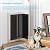Muhub Pet Door, Large Dog Door for Exterior Doors with Double Automatic Closing Magnetic Flaps, Aluminum Doggy door Cat Door, Install in Interior and Exterior Doors or Walls, Pets Up to 45 lbs
