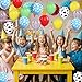 Toy Balloons, 30Pcs 12inch Red Yellow Blue Balloon With Sky Cloud Confetti Cow Print Latex Balloons for Party Baby Shower Boys Girls Birthday Party Decorations