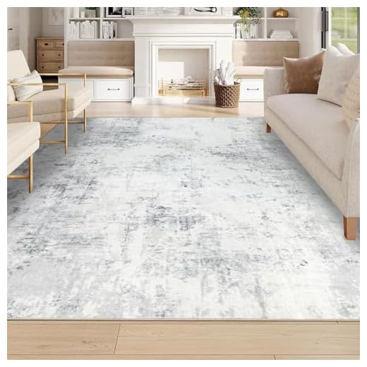 Homcomodar Moderne Tapis Salon 160x230cm Gris Tapis de Chambre Lavable en Machine Tapis Doux Poil Court pour Salon Chambre à Coucher Salle a Manger
