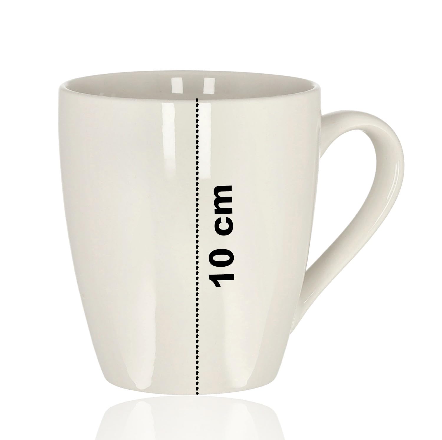 Vajilla blanca de 16 piezas – Vajilla de porcelana para 4 personas – Juego completo de platos con platos, platos de desayuno, cuencos y tazas – Microondas y Lavavajillas Resistente