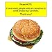 Joeabor Artificial Hamburger & 12 Artificial French Fries Realistic Fake Food for Display Faux Burger for Decoration Fake Food Props
