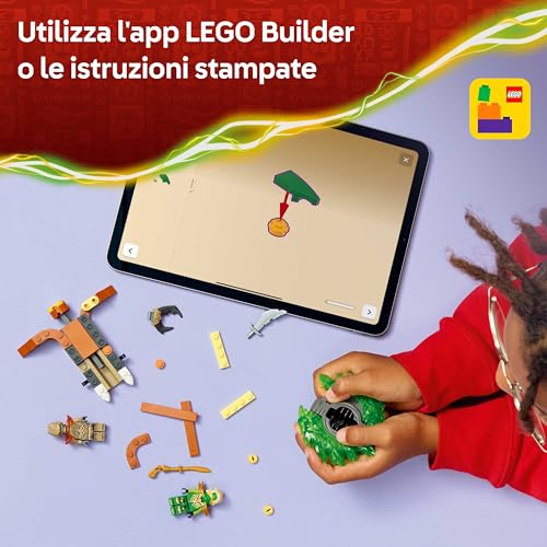 NINJAGO Lloyd Contro Spinner Mostro della Terra - Giocattolo Ninja Rotante con Lanciatore, Trottola da Combattimento e 2 Minifigure - Idea Regalo per Bambini e Fan da 6 Anni in su - 71850 - Lego - Immagine 5