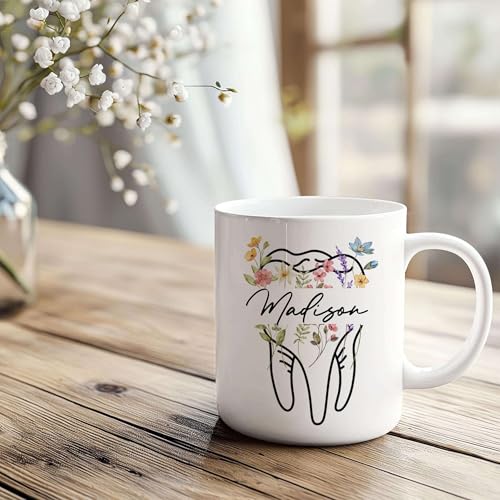 Taza cerámica para dentista personalizada 11 oz miniatura 5