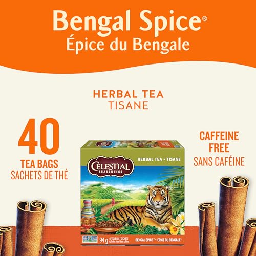 Celestial Seasonings Bengal Spice Herbal Tea (Pack of 6), White