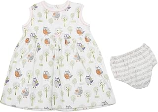 فستان قطن مكون من قطعتين مقاس 30 شهر للبنات من فول مون - متعدد الالوان