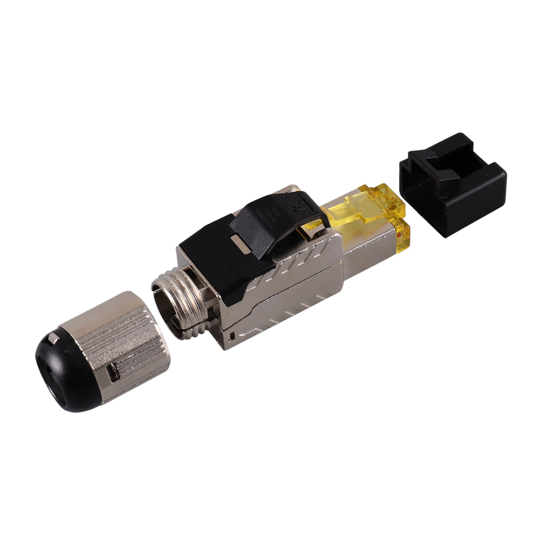 Housoutil 5St multi Kabel Cat8- W-lan Zu routers gilm laptip externer Cat8-Stecker Durchgang durch modulare Stecker Cat-8-Anschlüsse Phosphorbronze