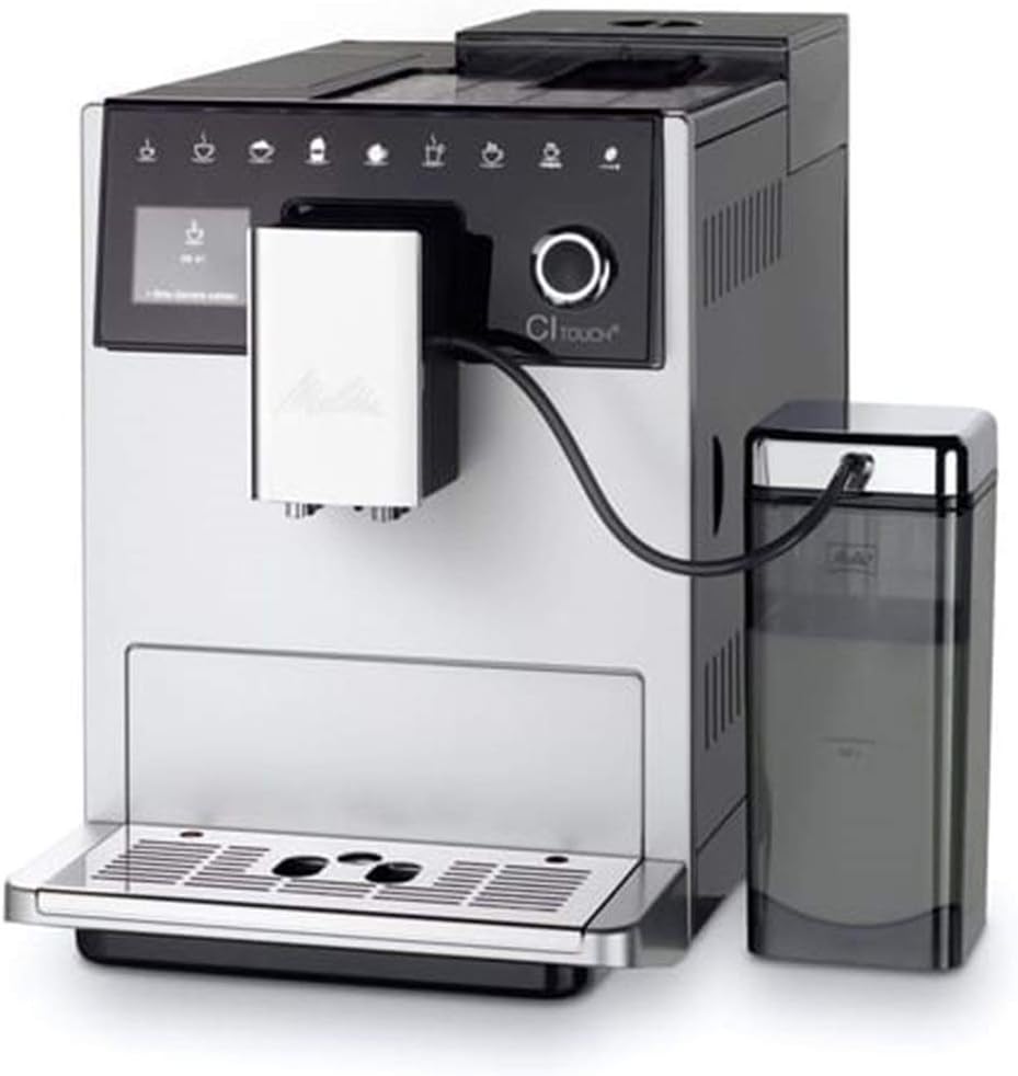 Machine à Café Automatique Melitta Caffeo - Avec Réservoir à Lait & Double Bac à Grains