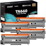 TN660 Toner Cartridge High Yield Replacement Compatible for Brother TN 660 TN-660 TN630 to use with HL-L2380DW HL-L2360DW MFC-L2700DW MFC-L2740DW HL-L2340DW DCP-L2540DW Printer Black 4 Pack
