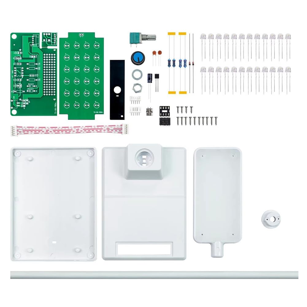 Jnchdghwa White Diy Soldering Practice Kit Ne555 Led Dimming Table Lamp Pwm Circuit Assembly Diy Electronic Kit