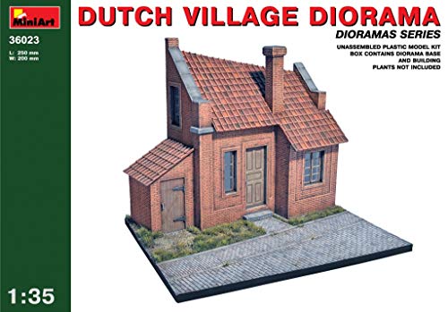 Village Néerlandais Diorama Miniart 1:35 maquette plastique aux détails architecturaux fins