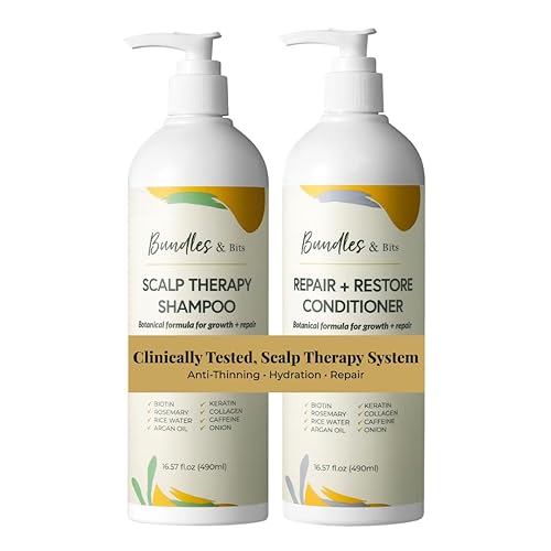 Scalp Therapy Shampoo & Repair + Restore Conditioner Set for