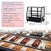 VEVOR 3.5 Cu.Ft Countertop Pastry Case ETL NSF DOE Certified Commercial Display Refrigerator with LED Lighting, Turbo, Frost-Free Air-Cooling, Rear Sliding Door, Curved, Black