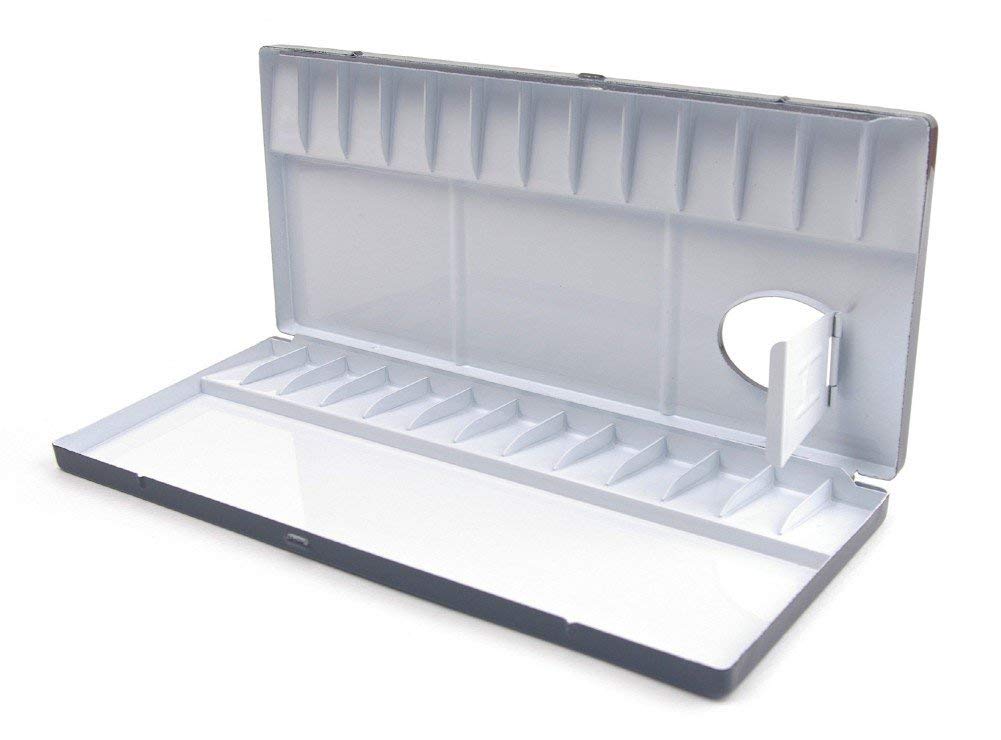 Aluminum Watercolor Palette 26 Well (10.0" x 4.3" x 0.8")