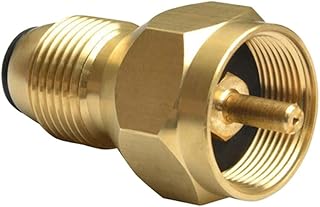 Happyyami 2 Peças Mangueira Torneira Mini Tanques De Propano Adaptador De Recarga De Propano Adaptador De Recarga De Tanque Adaptador De Cilindro De Gás Conector De Junta De Tanque De Gás
