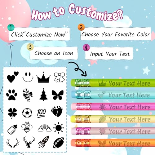 Lápices personalizados con nombre para niños miniatura 4