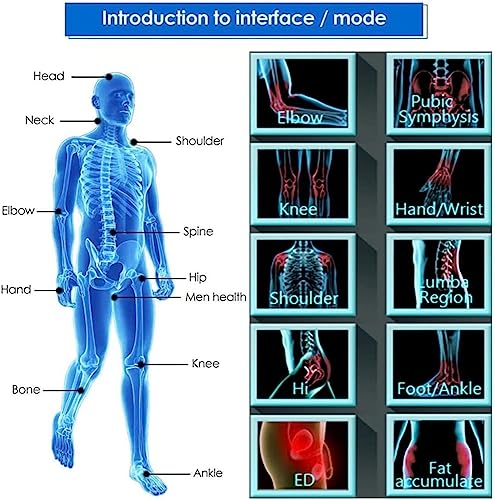 Máquina de terapia de ondas de choque eléctrica, masajeadora de alivio de dolor muscular, mejora circulación sanguínea y reduce hinchazón miniatura 7