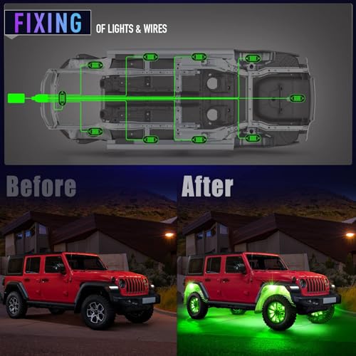 Honalia HO-RLT-10 Led Rock Lights For Trucks 10 Pods thumb #3