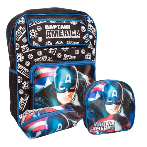 Kit Mochila Infantil Costas Menino Lancheira Estojo Creche