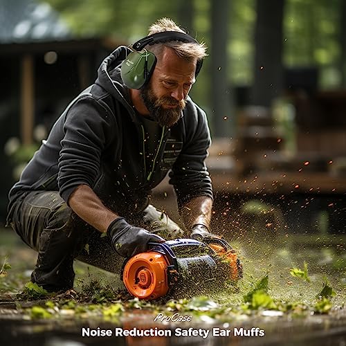 Image of ProCase Noise Reduction Safety Ear Muffs, Hearing Protection Earmuffs, NRR 28dB Noise Sound Protection Headphones
