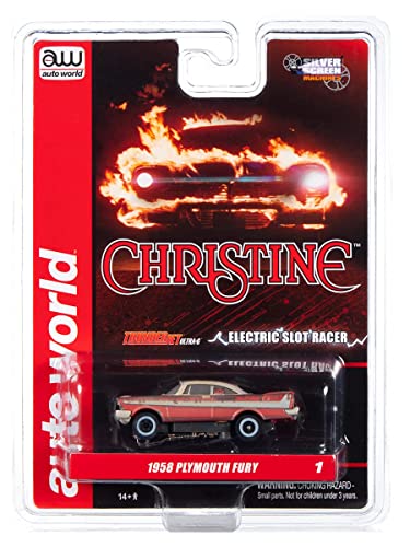 Auto World Sc358 Christine 1958 Plymouth Fury Ho Scale Electric Slot Car #TOP1