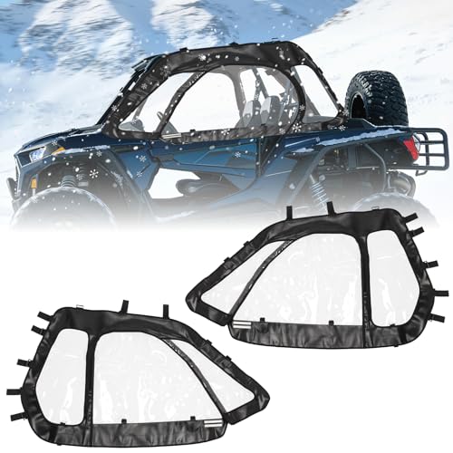 AceRide Upper Doors Compatible with Polaris RZR XP, Upper Windows Fit with Side Mirror, Upgrade