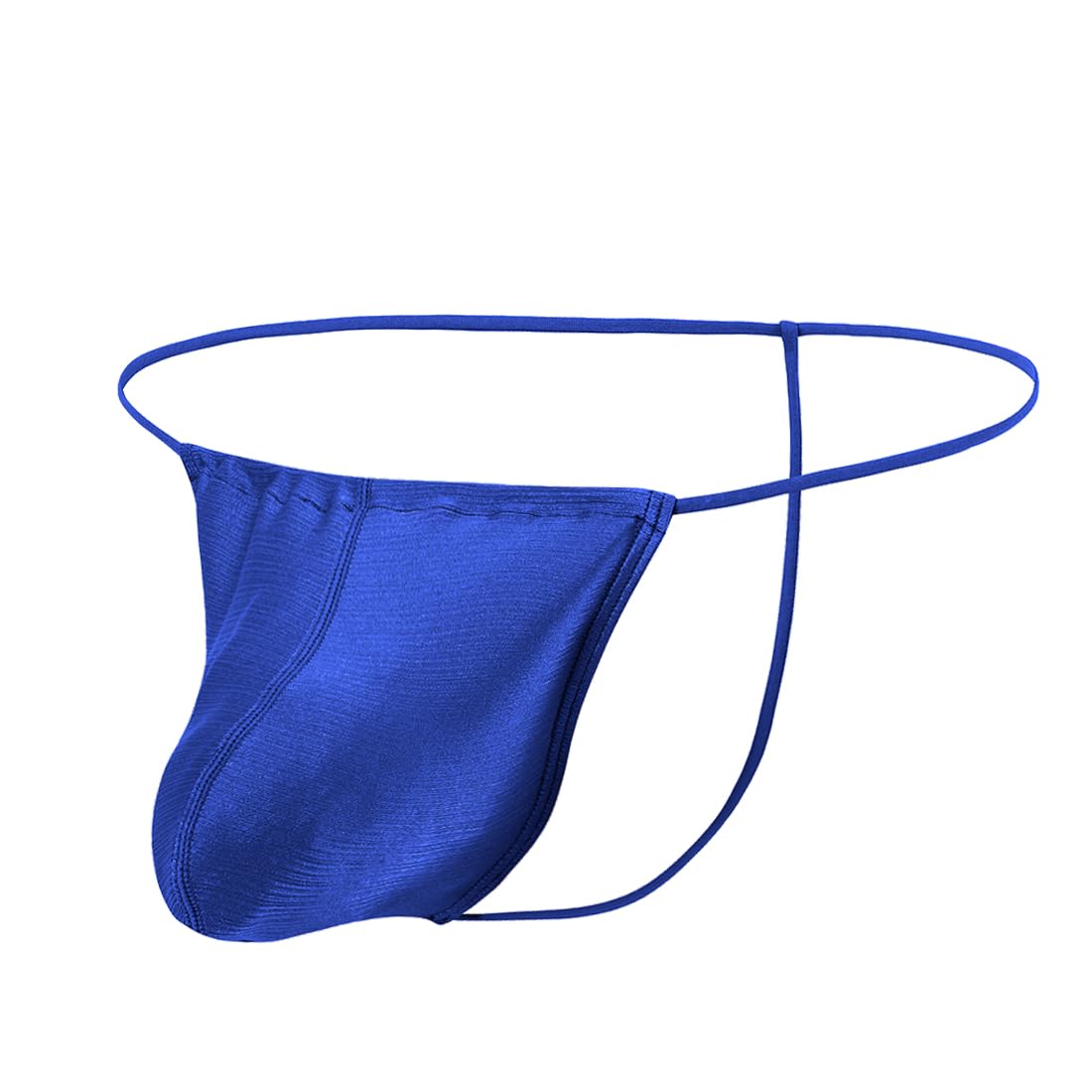 JINSHIMens Glossy Silk G-String Thong Underwears Sexy Bulge Pouch Thongs for Men Adjustable Low Rise Underwear Briefs M 3XL