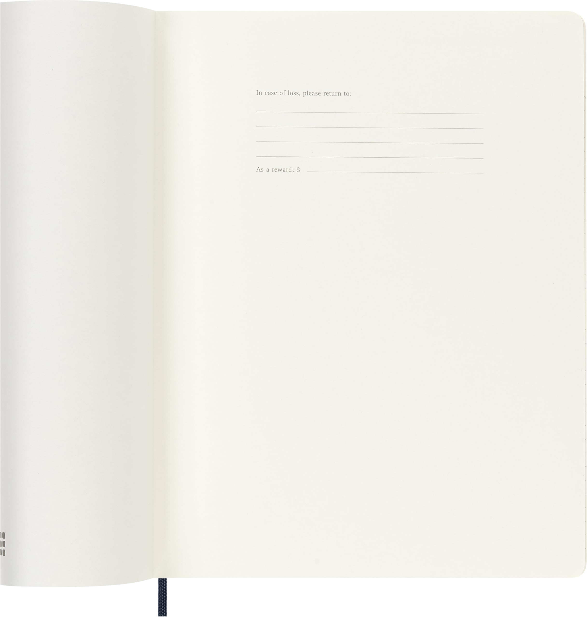 Agenda Hebdomadaire Moleskine 2027, Agenda de 12 Mois avec Espace pour Prendre des Notes, Couverture Souple et Fermeture Élastique, Format XL 19x25 Cm, Couleur Bleu Saphir