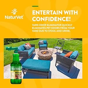 Naturvet  Yard Odor Eliminator  Eliminate Stool and Urine Odors from Lawn and Yard  Designed for Use on Grass Plants Patios Gravel Concrete  More  316 Oz Readytouse with Nozzle  Cucciolini Doodles Naturvet  yard odor eliminator  eliminate stool and urine odors from lawn and yard  designed for use on grass plants patios gravel concrete  more  31 6 oz ready to use with nozzle   cucciolini doodles
