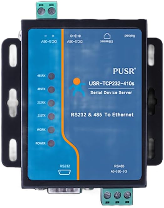 JMT M7 Version USR-TCP232-410s Serial Ethernet Converter 400MHz RS232/RS485 to TCP/IP Server Support DHCP/Modbus TCP/RTU