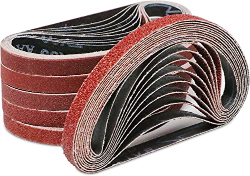 IROKCAKPT エンドレスベルト 10x330mm #180番 サンディングベルト(20本組)サンダー替研削ベルト 木工DIY 作業ベルト,錆落とし、研磨 バリ取りなどで使用