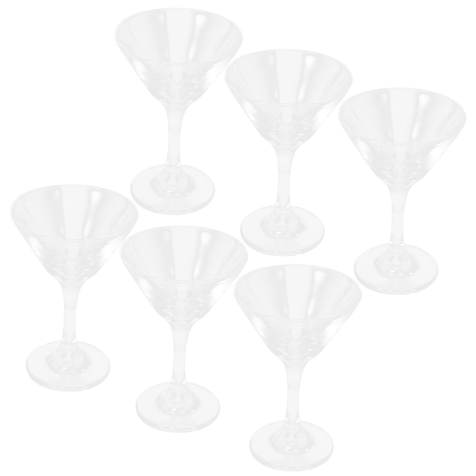 Sosoport 6 Pièces Verre à Cocktail Martini en Élégant et Décoratif 120ml