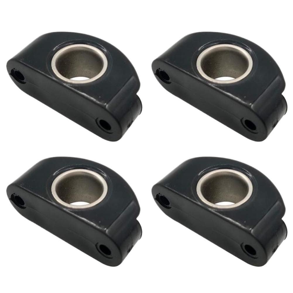 Passacavo per barche marine Bullseyes in nylon nero 12 mm Puleggia con inserto in acciaio inossidabile da 1/2 pollici compatibile con le barche