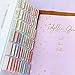 Idyllic Grace - Bible Tabs, Gold Foil Lettering, Study Tool, Bible Journaling, Old and New Testament, Christian, Catholic, Apocrypha, Index Tabs, 90 Tabs, Glossy Laminated, Durable - Bloom with Grace