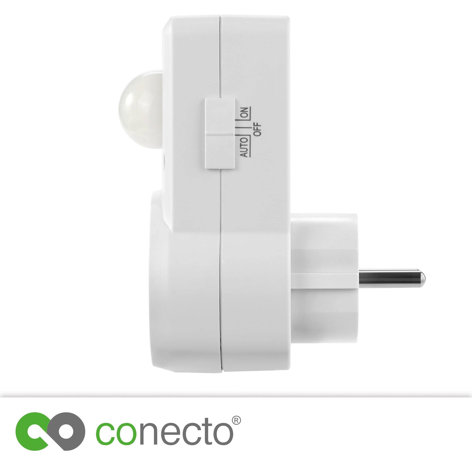 Rilevatore Di Movimento Conecto Per Presa - 120°, IP20, Bianco, Regolabile Con Sensore LUX E TEMPO - Foto 8