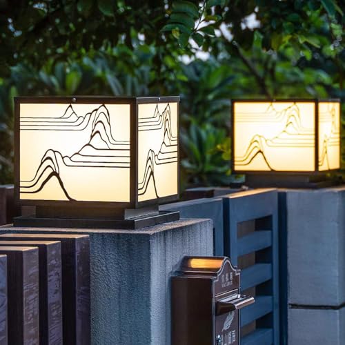 Luz de la puerta de la cabeza de la pared impermeable exterior solar LED 5