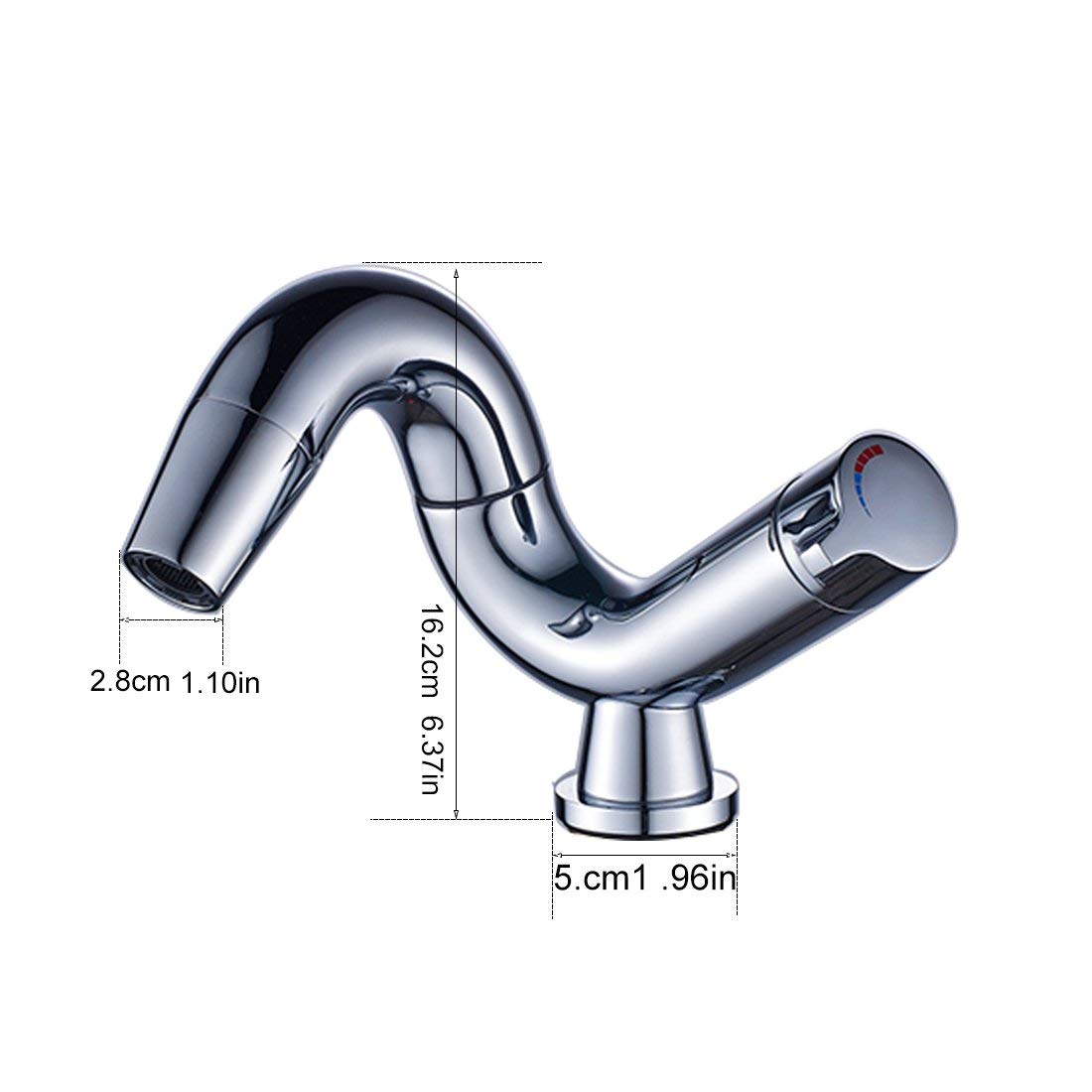 Aimadi grifo mezclador para lavabo monomando orientable giratorio baño Lavabo grifo lavabo baño cromo