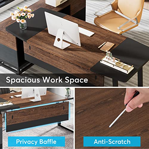 Tribesigns-67-Executive-Desk-and-55-Lateral-File-Cabinet-Large-L-Shaped-Computer-Desk-with-Storage-Cabinet-and-Shelves-Home-Office-Furniture-Desk-Set-Business-Furniture-WalnutBlackGrey