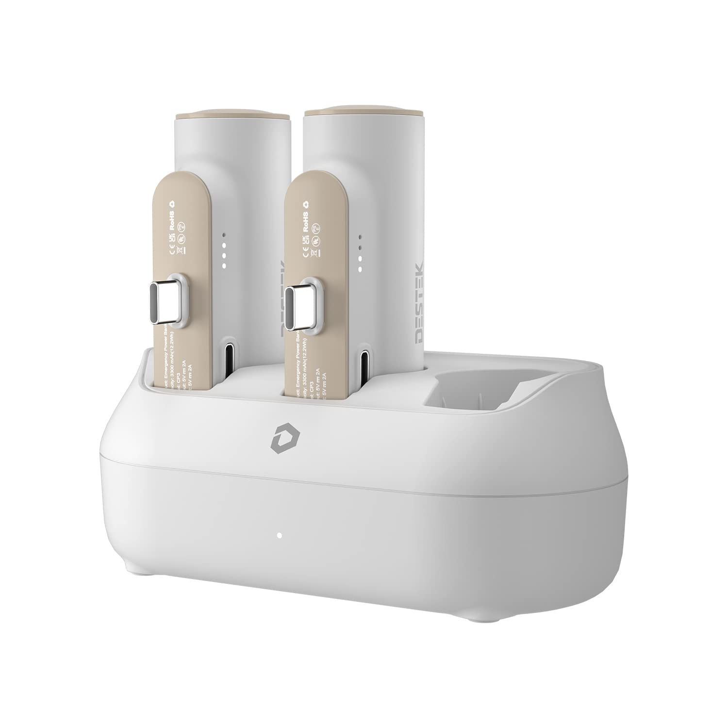 DESTEK Charging Dock for CP3 Battery Pack, Power 3 CP3 Battery Pack at The Same Time