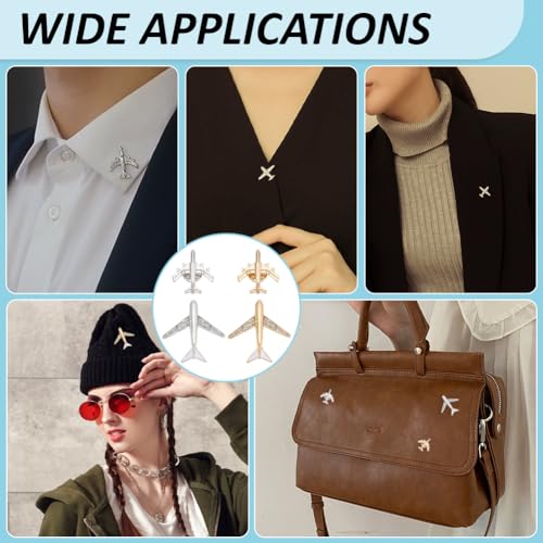 Broches avion anti-glisse pour fixer et décorer vos pulls et sacs