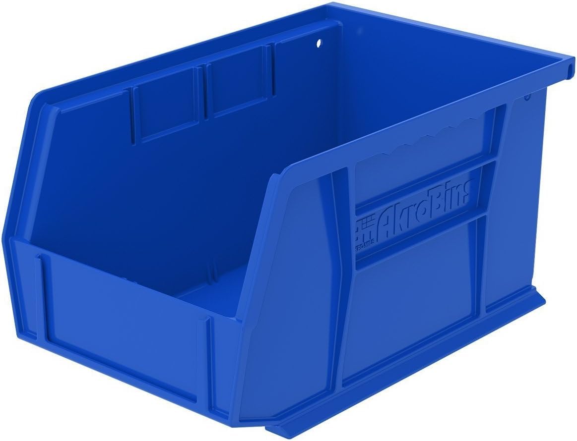 akro-mils 30237 siyah plastik, istiflenebilir, asmak için, Akro çöp kutusu, 9 – 1/4 inç, 6 ila 12,7 cm, siyah, 30237BLUE