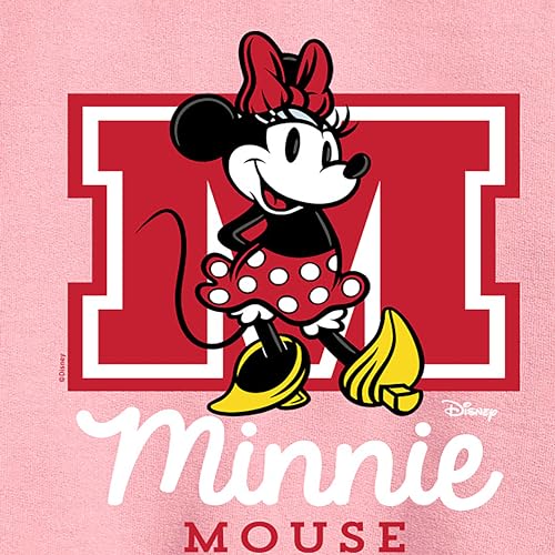 Disney Minnie Mouse - Collegiate M - Youth Crewneck Fleece Sweatshirt2