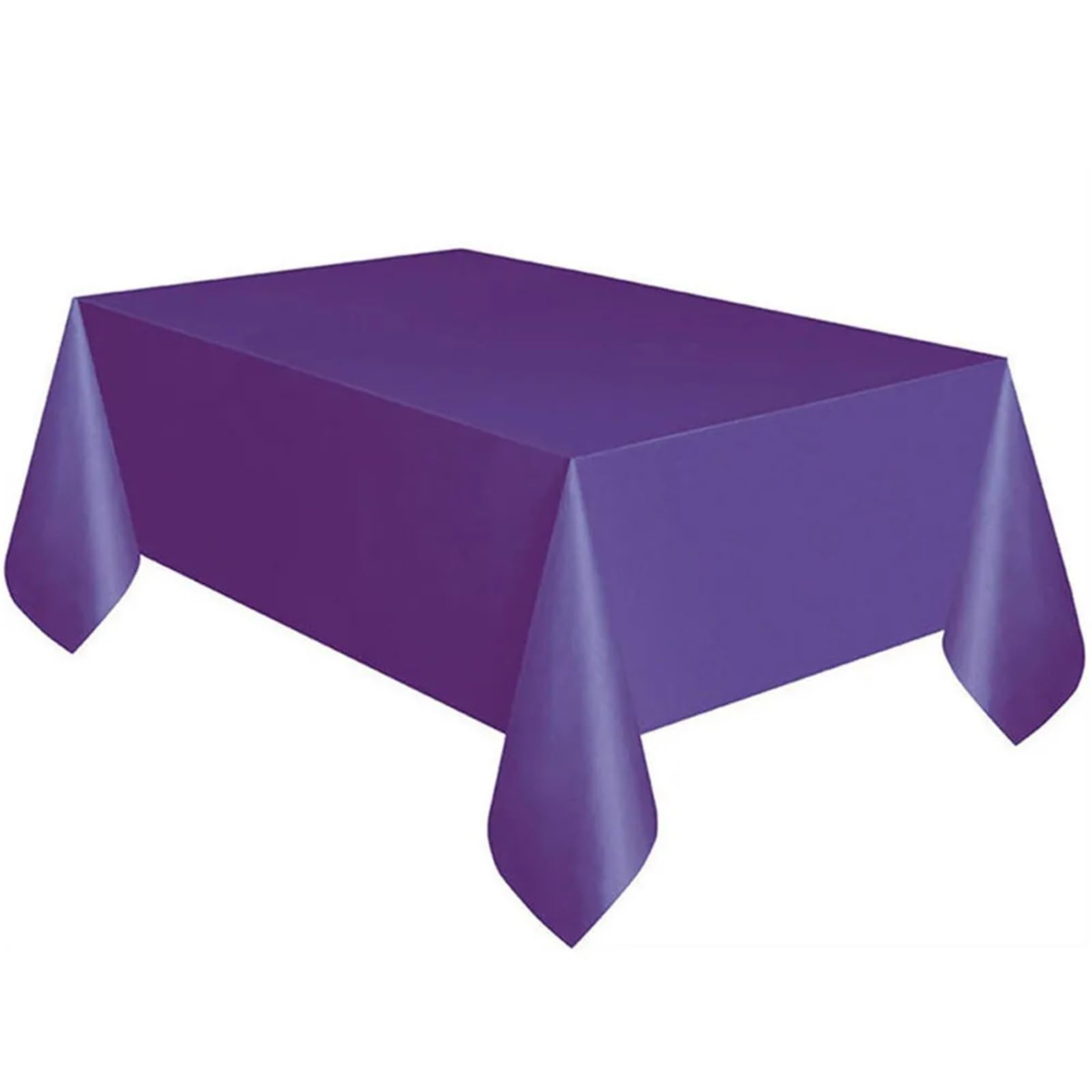 Nappe jetable violette plastique pour protéger la table de salle à manger en fête