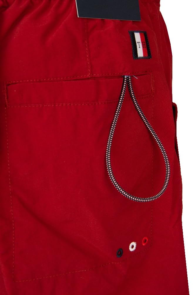 Tommy Hilfiger Boxer Uomo Mare Piscina Swimwear con Elastico in Vita e Coulisse Esterna Articolo UM0UM02058 Medium Drawstring