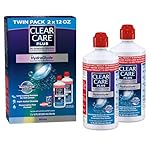 Clear Care Plus Cleaning Solution with Lens Case, Twin Pack, Multi, 12 Oz, Pack of 2